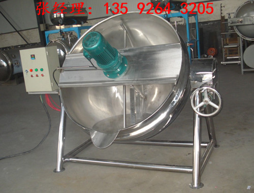 不銹鋼可傾式夾層鍋設(shè)備 電加熱304夾層鍋